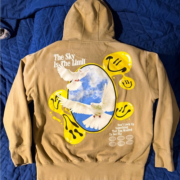PacSun Other - PacSun Tan Hoodie with Graphic Design